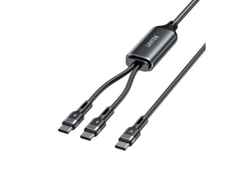 UNITEK USB-C 2-in-1 PD 100W SILICONE CABLE 1.8M