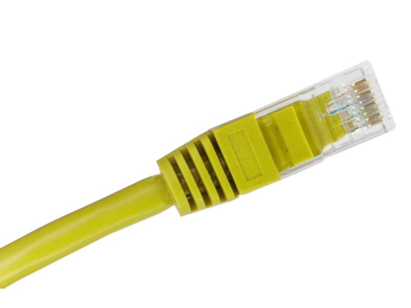 Alantec KKU5CZA1 networking cable Yellow 0.25 m Cat5e U/UTP (UTP)