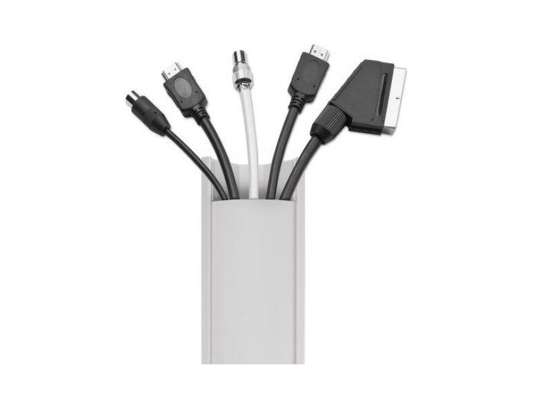 Maclean MCTV-575 cable organizer Floor Cable flex tube White 1 pc(s)