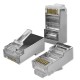 Qoltec 54554 RJ45 modular connector | CAT5e | FTP |Gold-plated contacts | 100 pieces