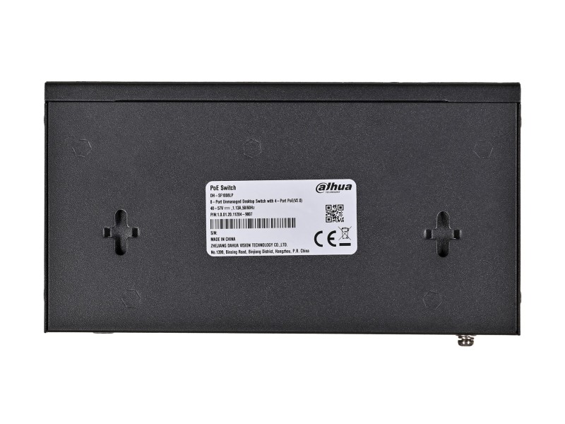 Dahua Technology PoE SF1008LP Unmanaged L2 Fast Ethernet (10/100) Power over Ethernet (PoE) Black