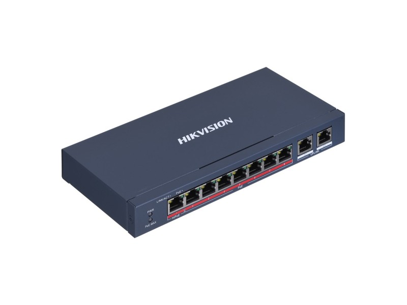 Hikvision DS-3E0310HP-E network links Non-managed Fast Ethernet (10/100) PoE support Blue