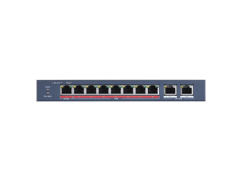Hikvision DS-3E0310HP-E network links Non-managed Fast Ethernet (10/100) PoE support Blue