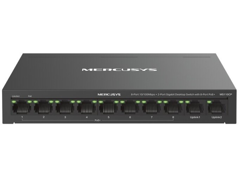 Mercusys MS110CP Network Switch PoE Support Black