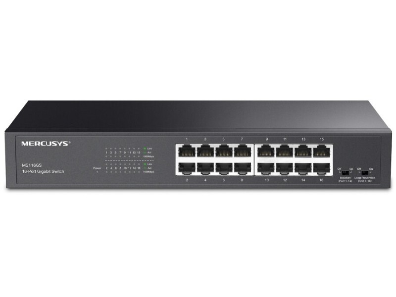 Mercusys MS116GS Network Switch Black