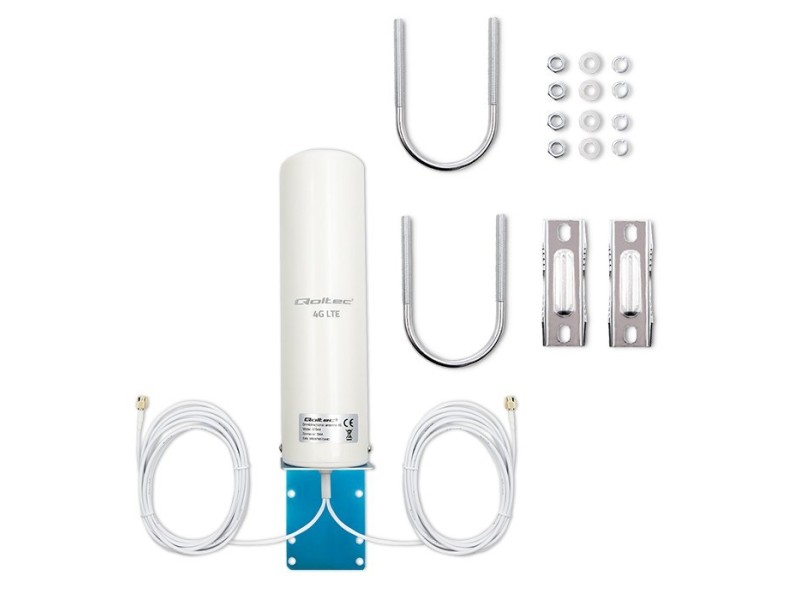 Qoltec 57044 4G LTE DUAL antenna | 5dBi | omnidirectional | outdoor Qoltec 57044 4G LTE DUAL antenna | 5dBi | omnidirectional | outdoor