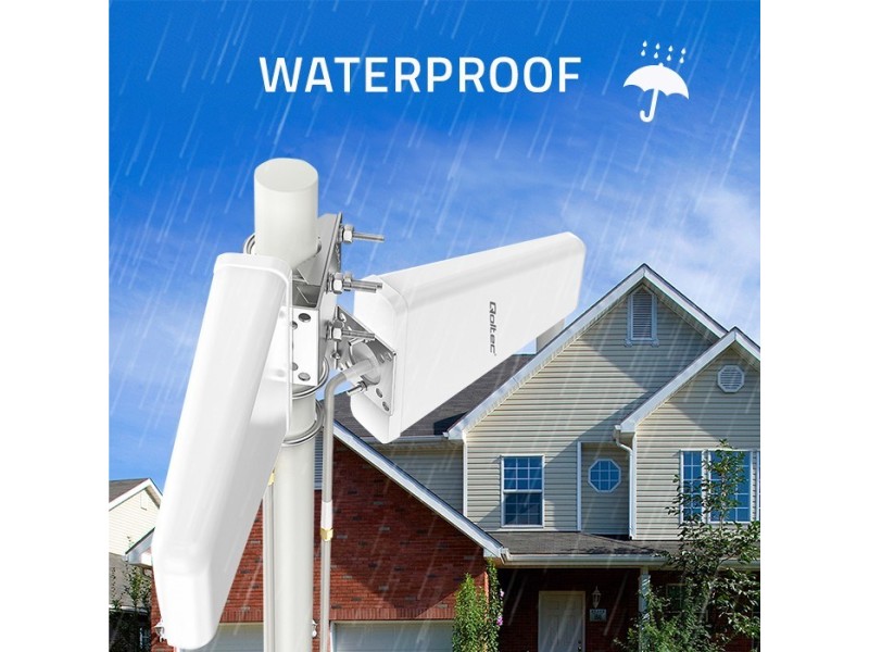 Qoltec 57043 4G LTE DUAL antenna | 14dBi | omnidirectional | outdoor