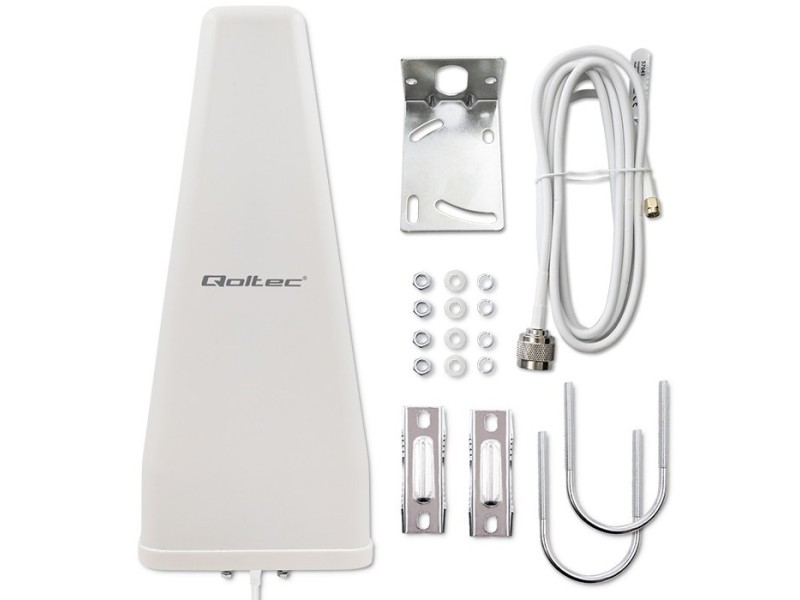Qoltec 57043 4G LTE DUAL antenna | 14dBi | omnidirectional | outdoor