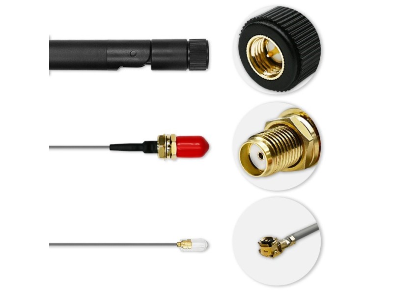 Qoltec 57046 Wi-Fi antenna 2.4/2.5 GHz | 5.1/5.8 GHz | 5dBi | omnidirectional | Indoor
