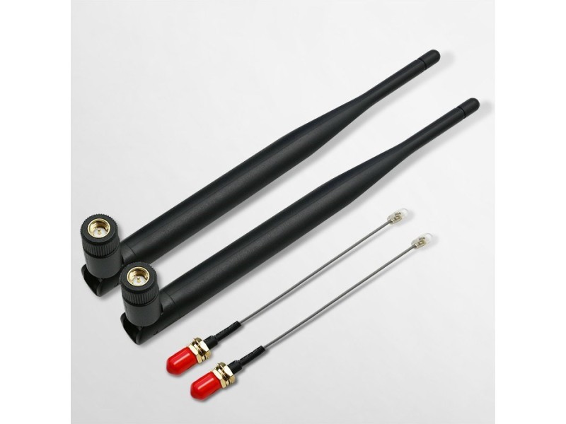 Qoltec 57046 Wi-Fi antenna 2.4/2.5 GHz | 5.1/5.8 GHz | 5dBi | omnidirectional | Indoor