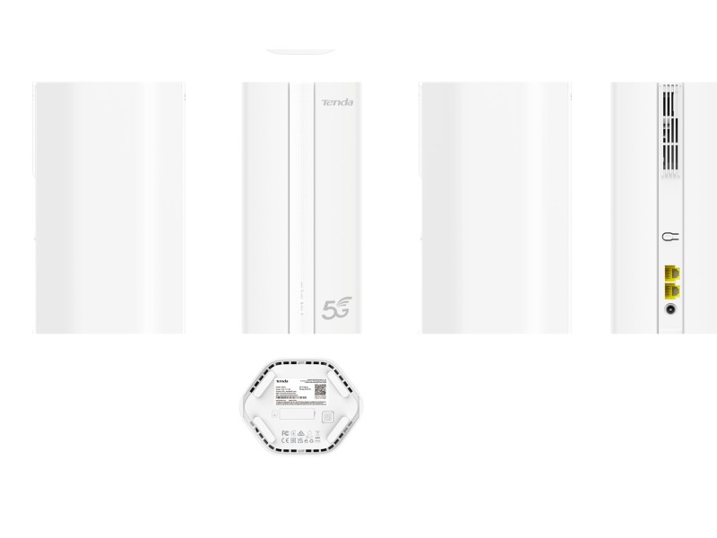 Tenda 5G01 wireless router Gigabit Ethernet Dual-band (2.4 GHz / 5 GHz) 5G White Tenda 5G01 wireless router Gigabit Ethernet Dual-band (2.4 GHz / 5 GHz) 5G White