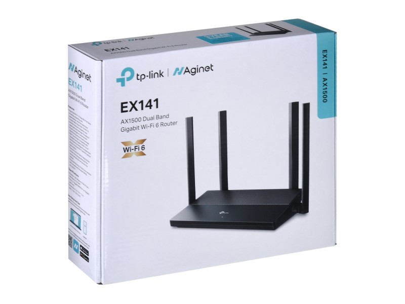 TP-Link EX141 wireless router Gigabit Ethernet Dual-band (2.4 GHz / 5 GHz) Black