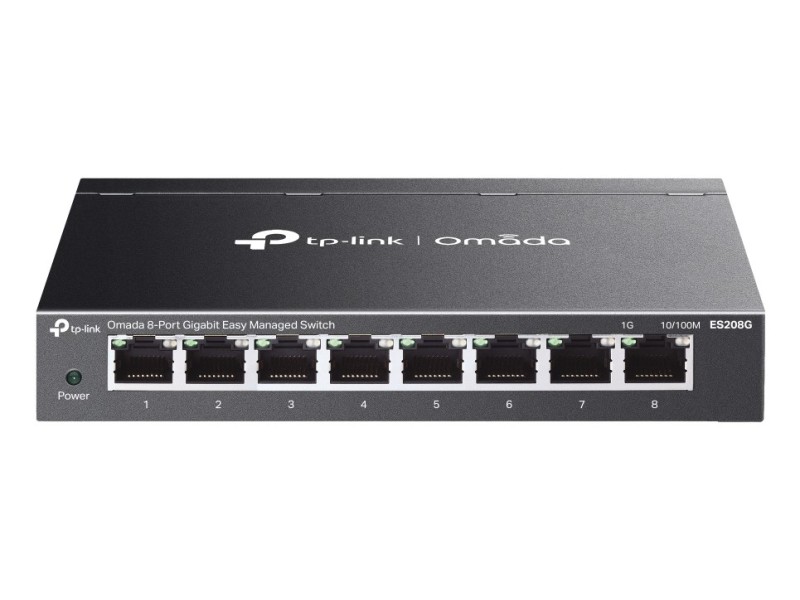 TP-Link Omada ES208G network switch Managed L2 Gigabit Ethernet (10/100/1000) Black
