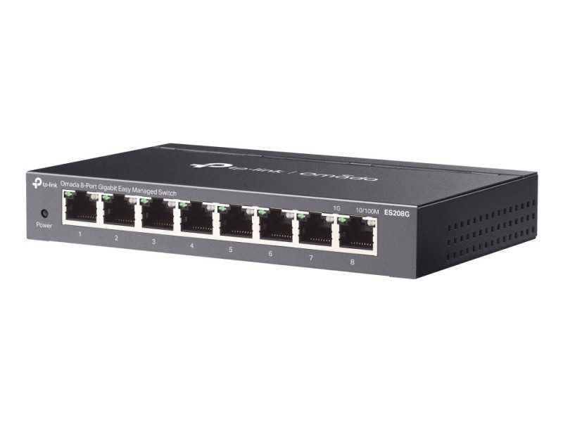 TP-Link Omada ES208G network switch Managed L2 Gigabit Ethernet (10/100/1000) Black