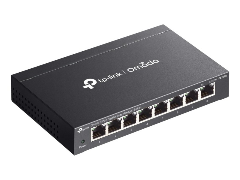 TP-Link Omada ES208G network switch Managed L2 Gigabit Ethernet (10/100/1000) Black