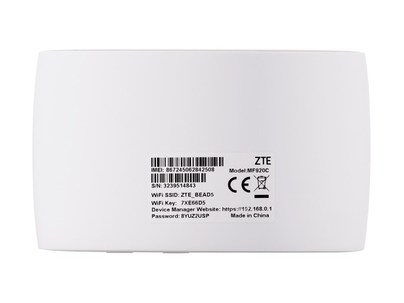 ZTE MF920C cellular network device Cellular network router