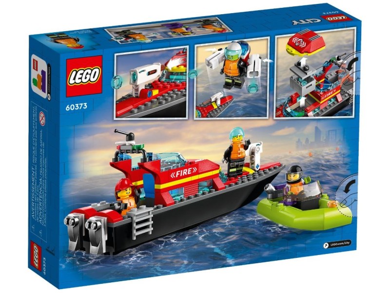 LEGO CITY 60373 FIRE RESCUE BOAT