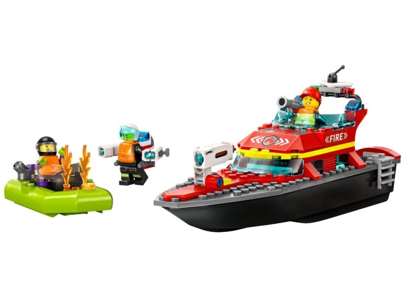 LEGO CITY 60373 FIRE RESCUE BOAT