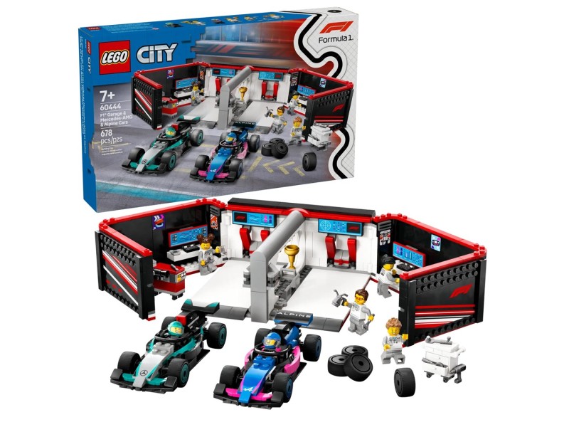LEGO CITY 60444 F1 Garage & Mercedes-AMG & Alpine Cars LEGO CITY 60444 F1 Garage & Mercedes-AMG & Alpine Cars