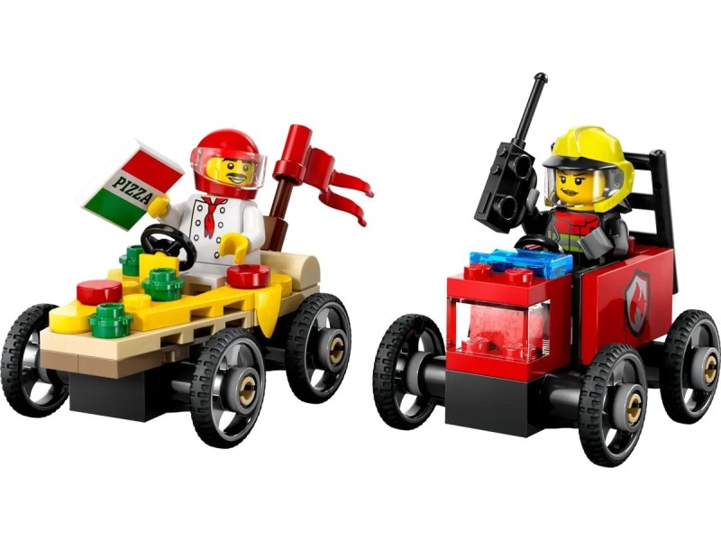 LEGO CITY 60458 Pizza vs. Fire Truck