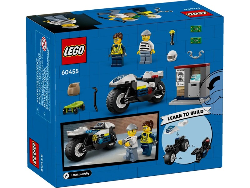 LEGO CITY 60455 Police Motorcycle Chase