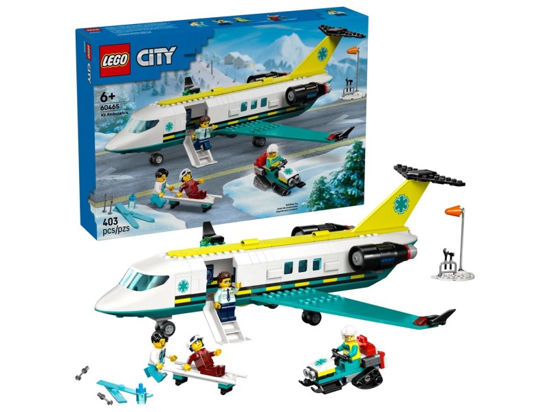LEGO CITY 60465 Emergency Air Ambulance Airplane