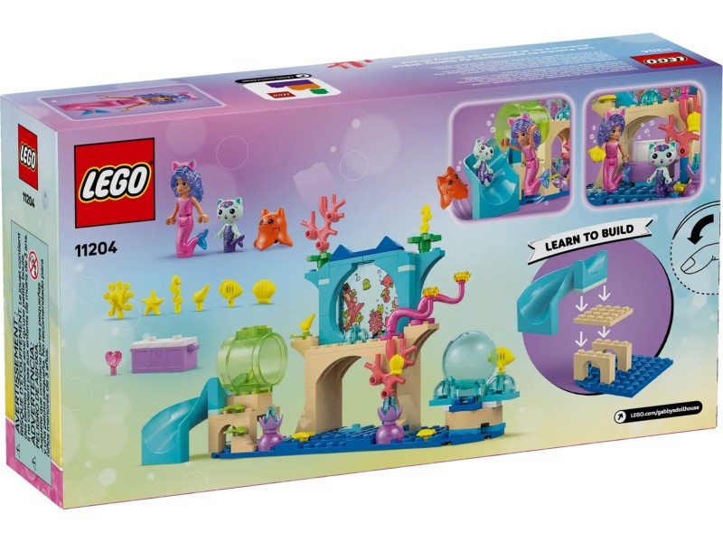 LEGO GABBY’S DOLLHOUSE 11204 Mermaid Gabby's Aquarium Adventure
