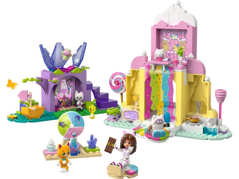 LEGO GABBY’S DOLLHOUSE 11205 Sweet Treat Mountain and Kitty Garden