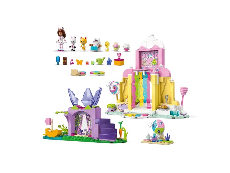 LEGO GABBY’S DOLLHOUSE 11205 Sweet Treat Mountain and Kitty Garden