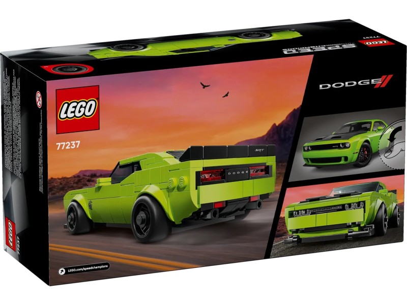 LEGO SPEED CHAMPIONS 77237 Dodge Challenger SRT Hellcat Sports Car