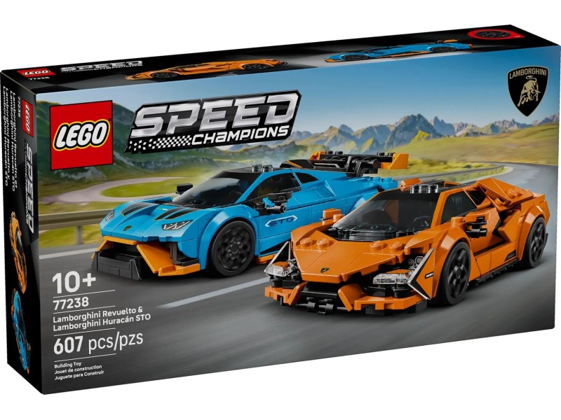 LEGO SPEED CHAMPIONS 77238 Lamborghini Revuelto & Huracán STO