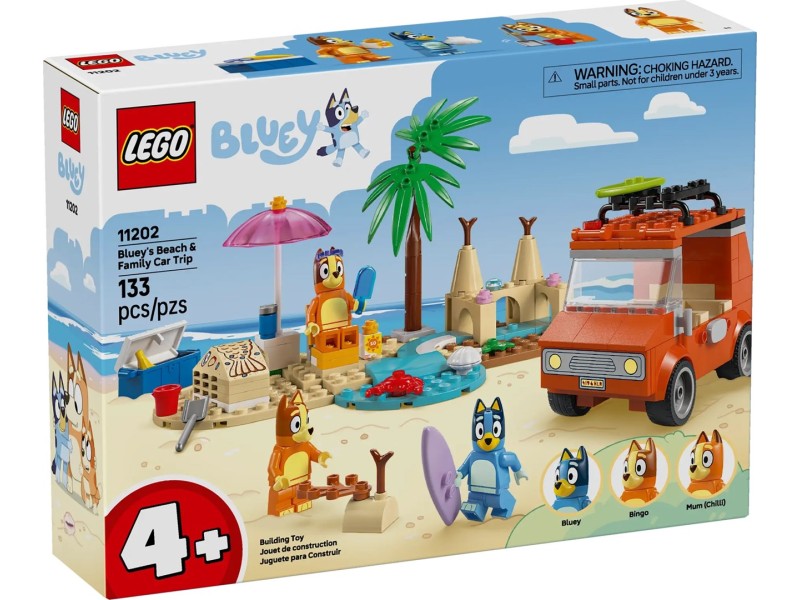 LEGO BLUEY 11202 Bluey's Beach & Family Car Trip
