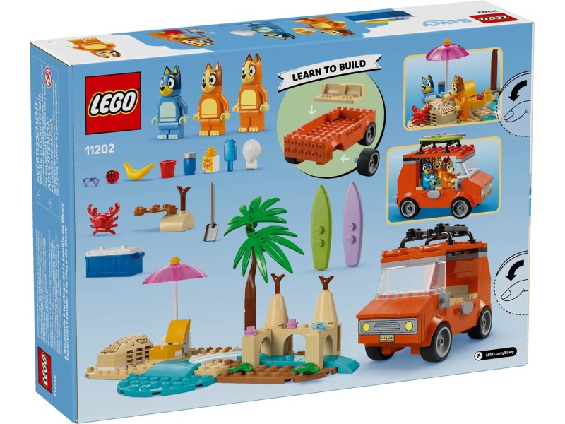 LEGO BLUEY 11202 Bluey's Beach & Family Car Trip