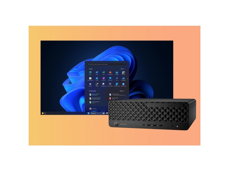 HP ProDesk 4 SFF G1i Desktop AI PC Intel Core Ultra 7 265 16 GB DDR5-SDRAM 1 TB SSD Windows 11 Pro Black