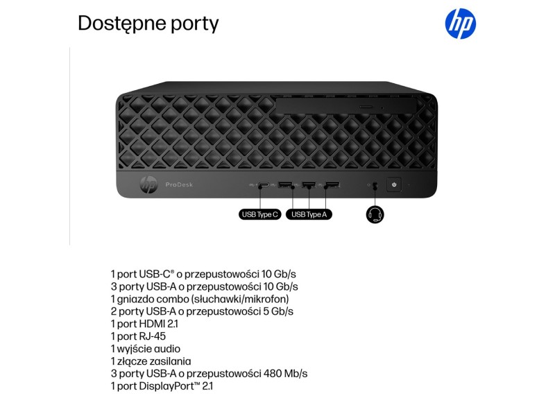 HP ProDesk 4 SFF G1i Desktop AI PC Intel Core Ultra 7 265 16 GB DDR5-SDRAM 1 TB SSD Windows 11 Pro Black