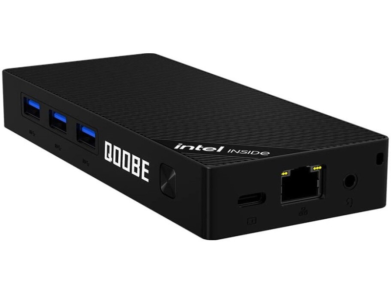 Mini PC Qoobe SUC N150/12GB/SSD 512GB/Win 11 Pro black