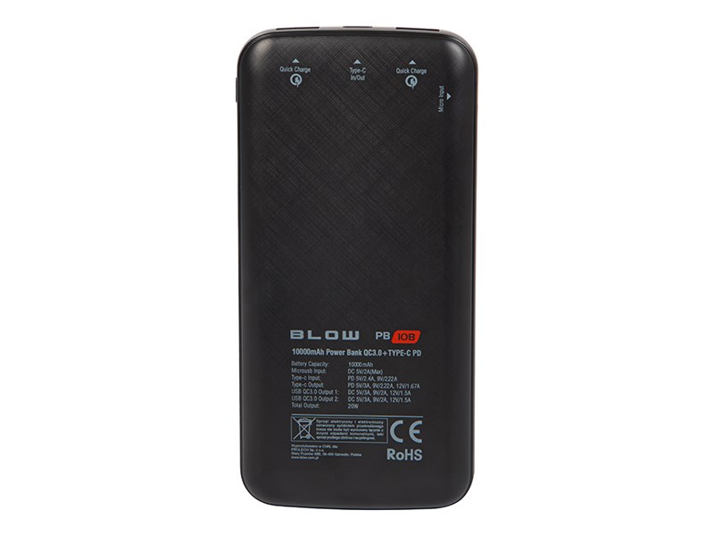 Power Bank 10000mAh QC 20W PB10B