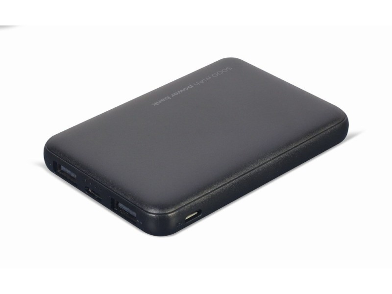 Gembird PB05-02 power bank Lithium Polymer (LiPo) 5000 mAh Black