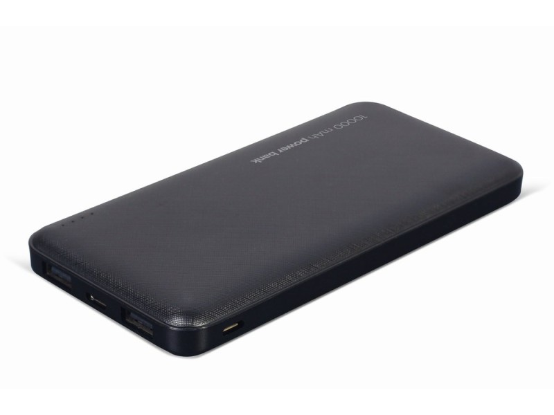Gembird PB10-02 power bank Lithium Polymer (LiPo) 10000 mAh Black Gembird PB10-02 power bank Lithium Polymer (LiPo) 10000 mAh Black