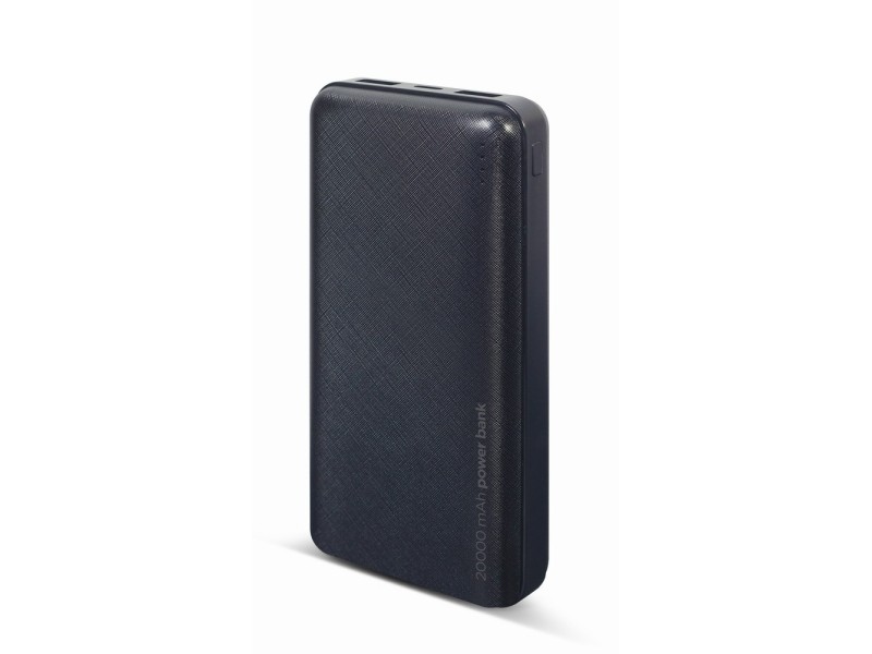 Gembird PB20-02 power bank Lithium Polymer (LiPo) 20000 mAh Black