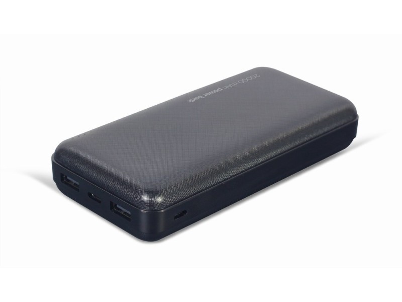 Gembird PB20-02 power bank Lithium Polymer (LiPo) 20000 mAh Black