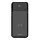 Savio BA-09 power bank Lithium Polymer (LiPo) 37 mAh Wireless charging Black