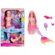 Barbie A Touch of Magic “Malibu” Mermaid Doll with Color Change Feature, Pet Dolphin and Accessories