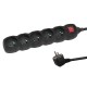 Esperanza ELK216K power extension 5 m 5 AC outlet(s) Indoor Black