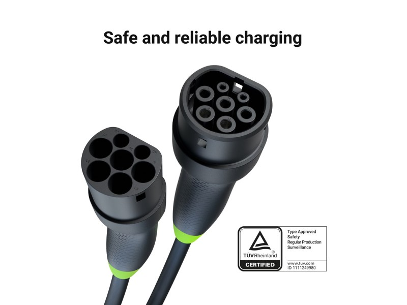 Green Cell EVKABGC03 electric vehicle charging cable Black Type 2 3 5 m