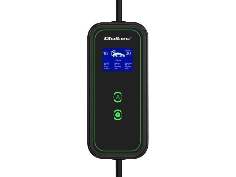 Qoltec Mobile charger for EV cars 2-in-1 Type 2 7kW 230V CEE 3 PIN