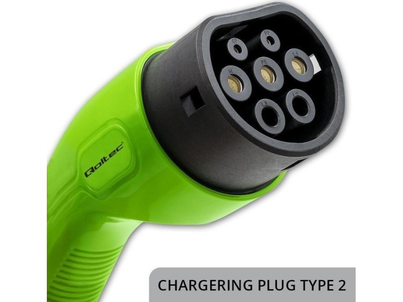 Qoltec Mobile charger for EV cars 2-in-1 Type 2 7kW 230V CEE 3 PIN