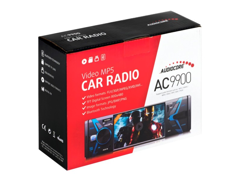 AUDIOCORE RADIO MP5 AVI DIVX AC9900