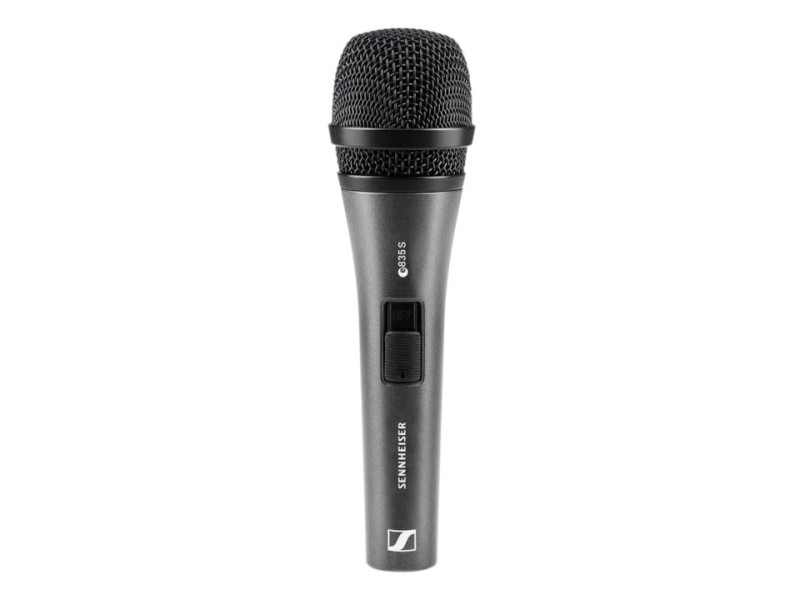 Sennheiser E 835-S - vocal, dynamic, cardioid microphone with on-off switch