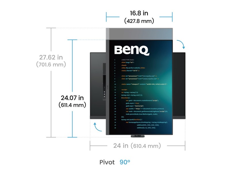 BenQ RD280UA computer monitor 71.6 cm (28.2